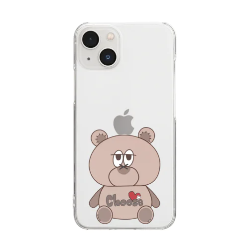 lonely bear Clear Smartphone Case