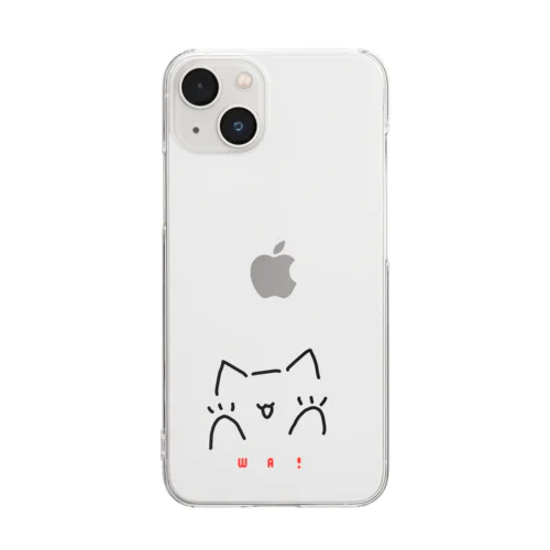 ばくぜんねこ　わ！ Clear Smartphone Case