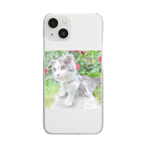 scottishfold_tororo Clear Smartphone Case