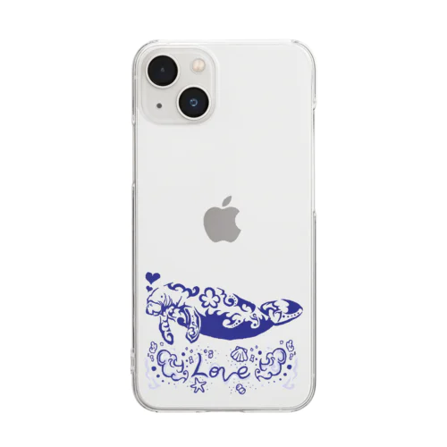 マナティー Clear Smartphone Case