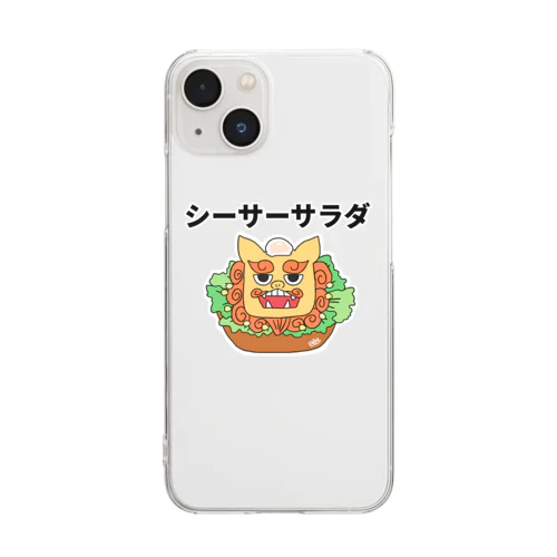 シーサーサラダ Clear Smartphone Case