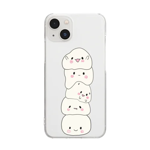 トーテムポールつむつむもちまるくん Clear Smartphone Case