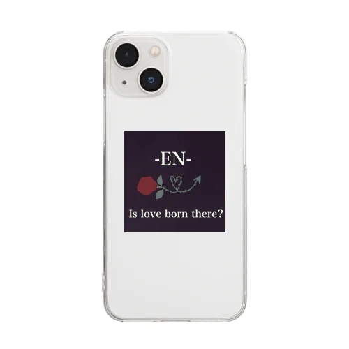 EN薔薇ハートロゴ Clear Smartphone Case