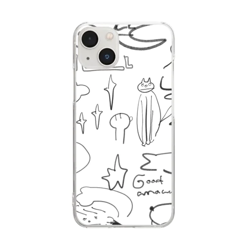 かわいい絵 Clear Smartphone Case