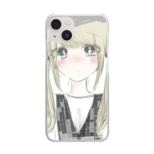 てれてれ Clear Smartphone Case