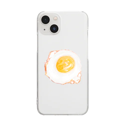 目玉焼き　 Clear Smartphone Case