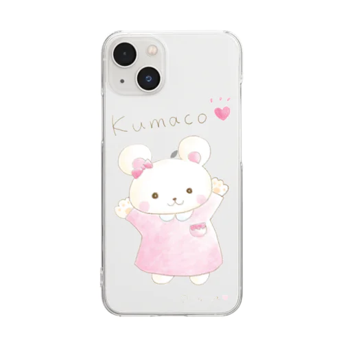 くまこちゃん♡ Clear Smartphone Case