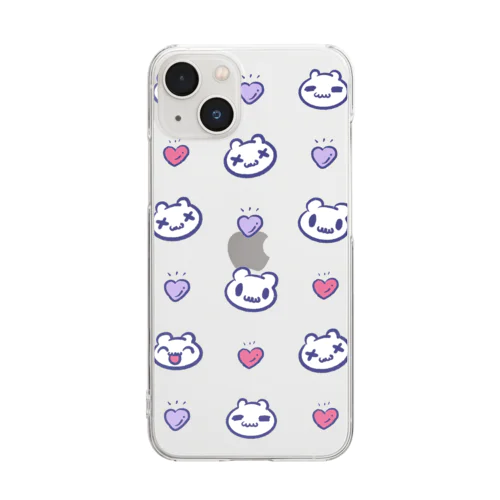 ぷにょたんいっぱい すまほけーす Clear Smartphone Case