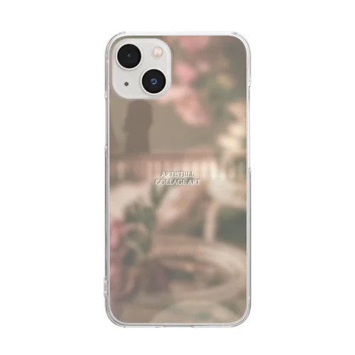 パリ＊ヨーロッパ風＊美しいコラージュアート Clear Smartphone Case