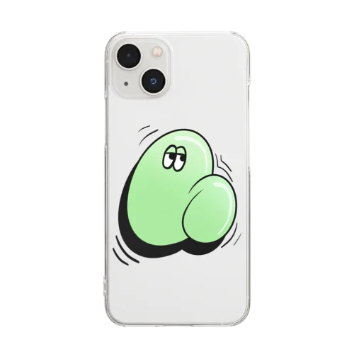 Mr.ぽよんぽくん Clear Smartphone Case