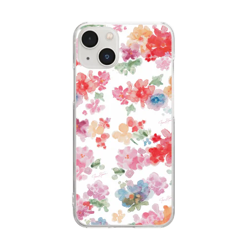 花スマフォケース Clear Smartphone Case