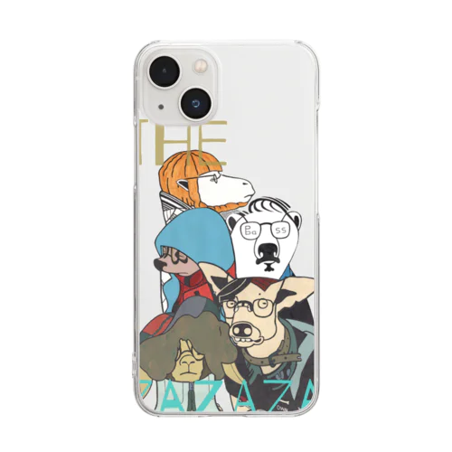 野生のメガネ男子。 Clear Smartphone Case