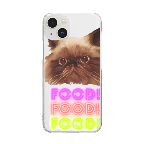 テオneeds food! Clear Smartphone Case