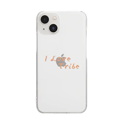 I LOVE Tribe　文字色 Clear Smartphone Case