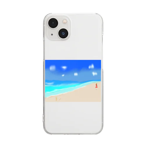 夏の淡い初恋 Clear Smartphone Case