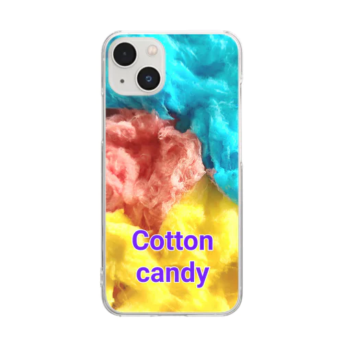 Cotton　candy クリアスマホケース