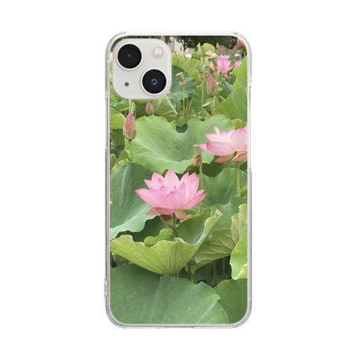 蓮の花です Clear Smartphone Case