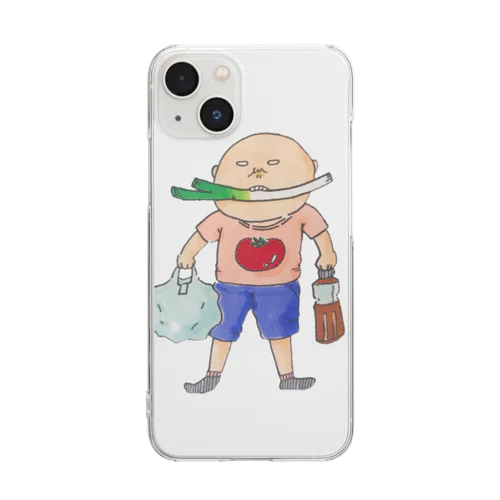 お買い物くん Clear Smartphone Case