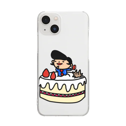 ケーキタイム! Clear Smartphone Case