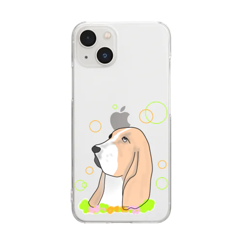 バセットハウンド癒し犬 Clear Smartphone Case