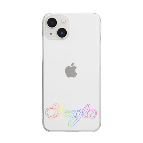 Shoogle(シューグル) Rainbow Line Clear Smartphone Case