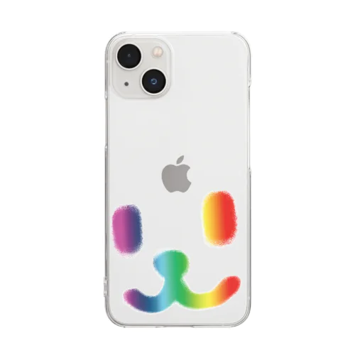 Smile Face Rainbow Clear Smartphone Case