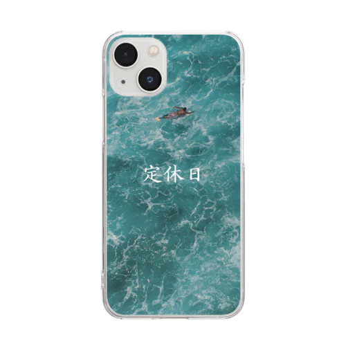 定休日　海 Clear Smartphone Case