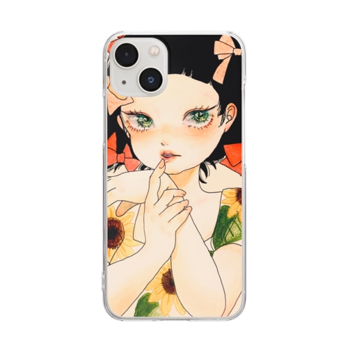 ひまわりちゃん Clear Smartphone Case