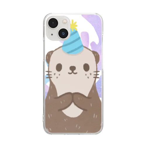 カワウソ君 Clear Smartphone Case