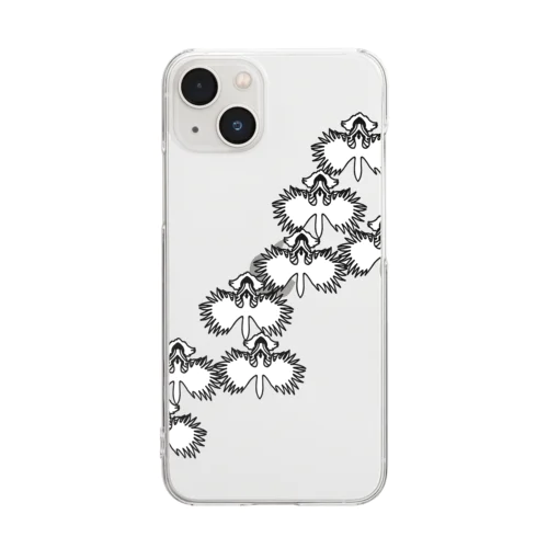 鷺草　白鶴 Clear Smartphone Case