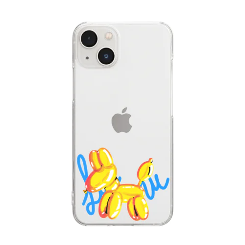 Dog Golden Balloon  Clear Smartphone Case