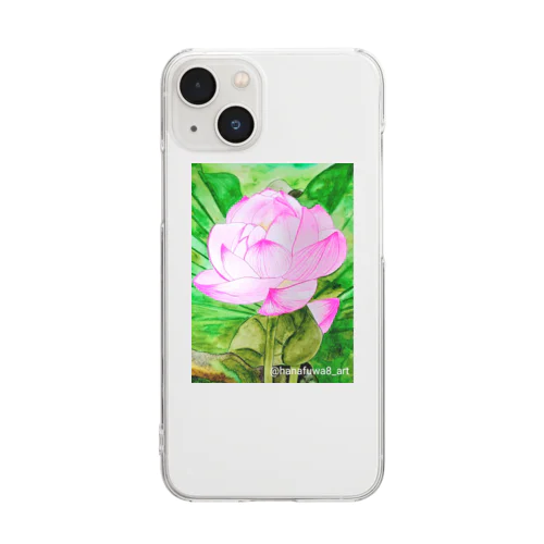 蓮の花 Clear Smartphone Case