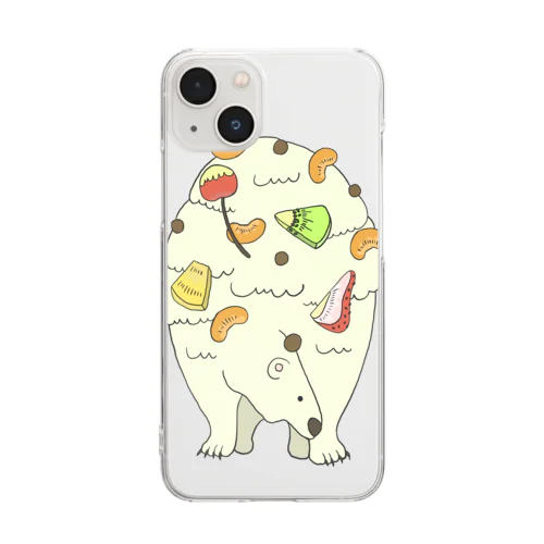 シロクマ Clear Smartphone Case