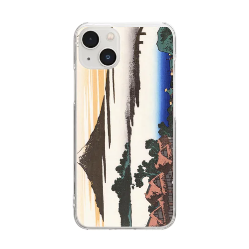 FUJIYAMA 葛飾北斎_冨嶽三十六景　甲州伊沢暁 Clear Smartphone Case