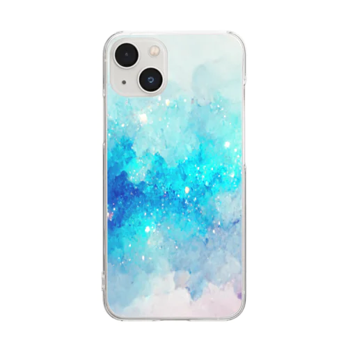 水彩銀河 Clear Smartphone Case