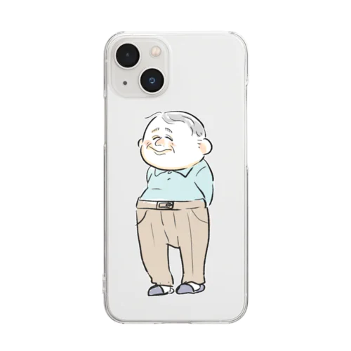 おじいちゃん先生のズボンあるある Clear Smartphone Case