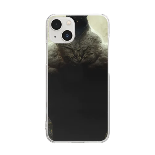 マッチョ＋猫の頭でAI君 Clear Smartphone Case