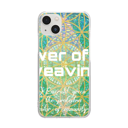 Flower of  Life waving  🌈LOGO version Clear Smartphone Case