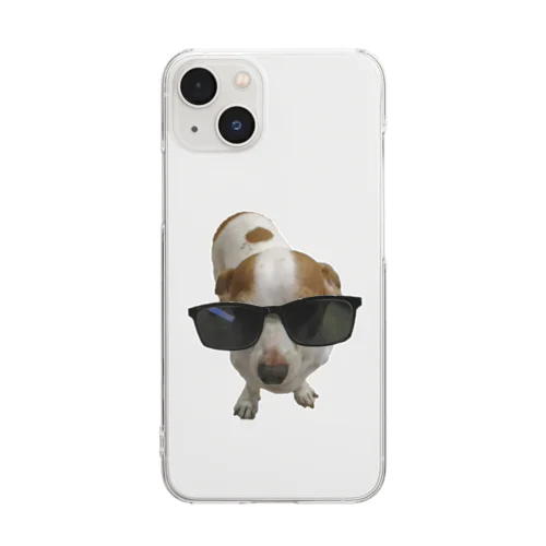 サングラス犬 Clear Smartphone Case