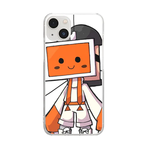 #ROBoT ゴミ絵originaなにこの仔こわい Clear Smartphone Case