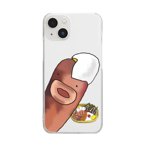 ウインナーくん Clear Smartphone Case