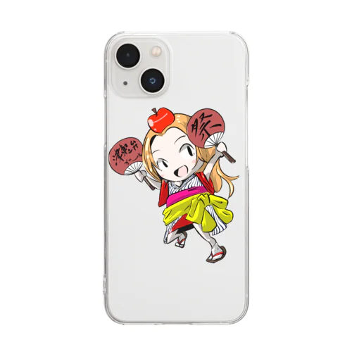 【公式】津軽弁ガールあんな応援グッズグッズ🍎 Clear Smartphone Case