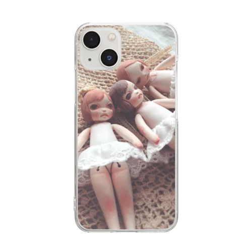 Tiny Friends　レース手袋 Clear Smartphone Case