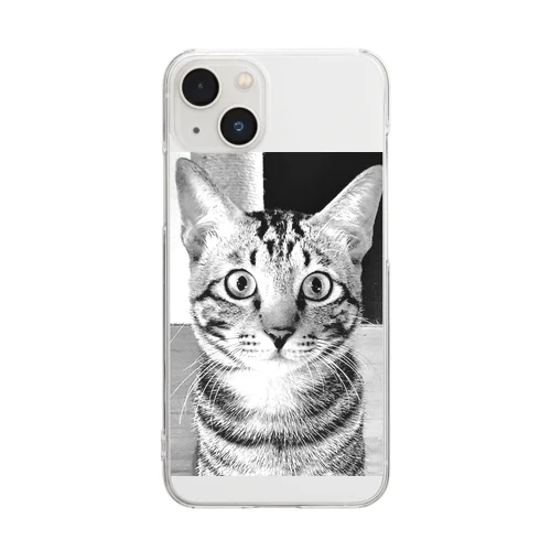 マフィア猫アイテム　シリーズ　ハスキーの子分2ロキのアイテム Clear Smartphone Case