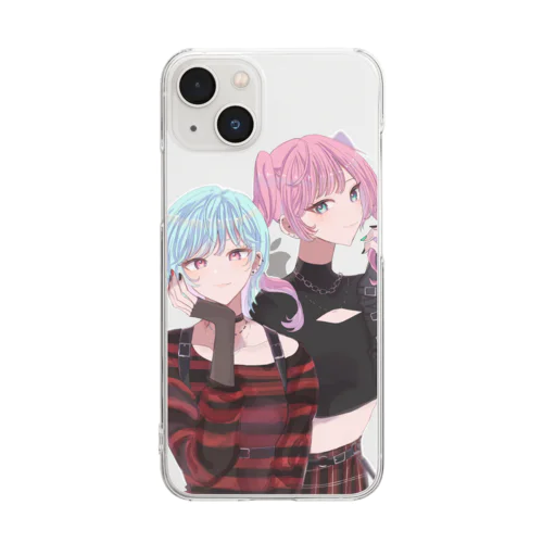 さぶかるじょし Clear Smartphone Case