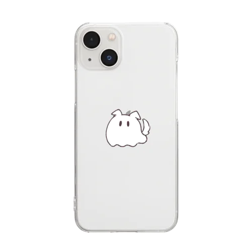 ちいさないぬのおばけ Clear Smartphone Case