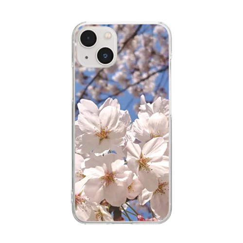 いつでもどこでも桜爛漫 Clear Smartphone Case