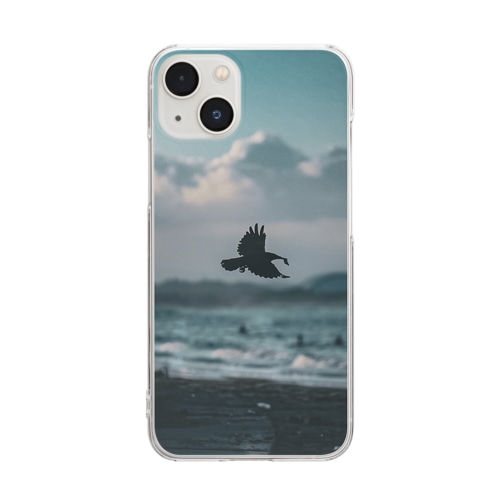 宮崎のカラス Clear Smartphone Case