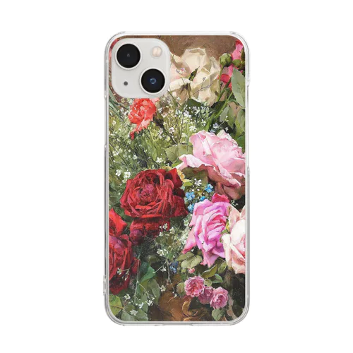 ルイ・マリー・ド・シュライバー《薔薇のある静物》 Clear Smartphone Case