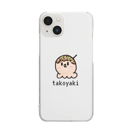 たこやきくん Clear Smartphone Case